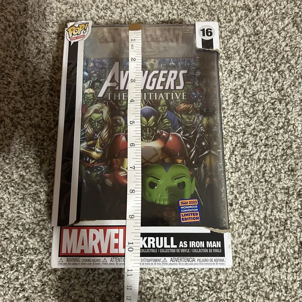 NEW Funko Pop! Comic Book Cover hard case: Marvel - Skrull As‎ Iron Man #16